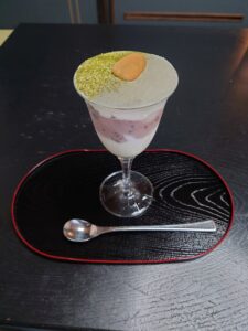 抹茶ガトーショコラ白玉パフェ